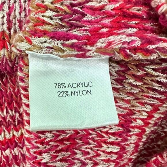 AUTOGRAPH Slouchy Dolman Sleeve Line Pattern Knit Sweater Small - Picture 4 of 6